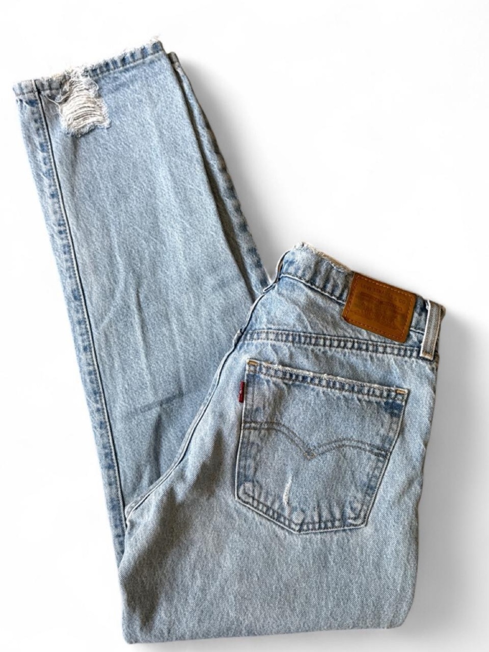 Levi's Premium Middy Straight light wash jeans
